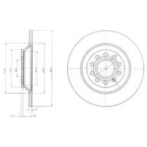 Тормозной диск DELPHI BG4088