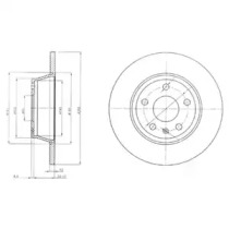 Тормозной диск DELPHI BG4089