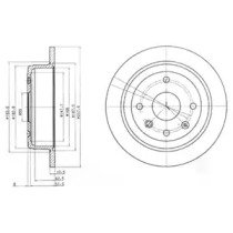 Тормозной диск DELPHI BG4091