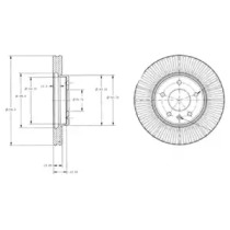 Тормозной диск DELPHI BG4092