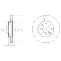 Тормозной диск DELPHI BG4096