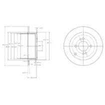 Тормозной диск DELPHI BG4097