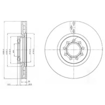 Тормозной диск DELPHI BG4101