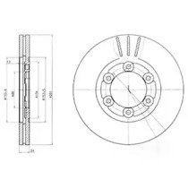 Тормозной диск DELPHI BG4104