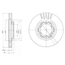 Тормозной диск DELPHI BG4106