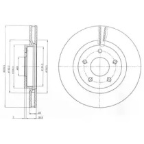 Тормозной диск DELPHI BG4109C