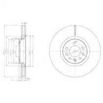 Тормозной диск DELPHI BG4110