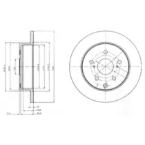 Тормозной диск DELPHI BG4115