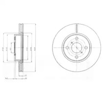 Тормозной диск DELPHI BG4116