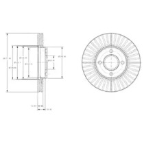 Тормозной диск DELPHI BG4117