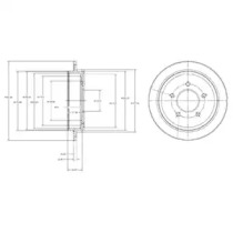 Тормозной диск DELPHI BG4121