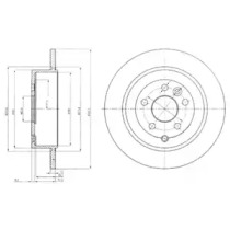 Тормозной диск DELPHI BG4124