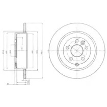 Тормозной диск DELPHI BG4124C