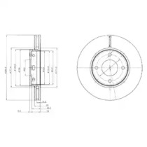 Тормозной диск DELPHI BG4127