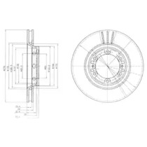 Тормозной диск DELPHI BG4132