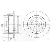 Тормозной диск DELPHI BG4136