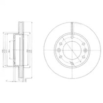 Тормозной диск DELPHI BG4137