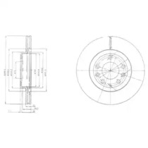 Тормозной диск DELPHI BG4141