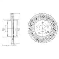 Тормозной диск DELPHI BG4142