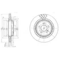 Тормозной диск DELPHI BG4144