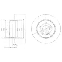 Тормозной диск DELPHI BG4152