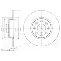 Тормозной диск DELPHI BG4155