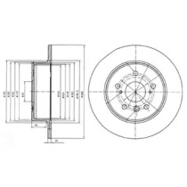 Тормозной диск DELPHI BG4156