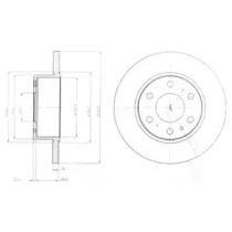 Тормозной диск DELPHI BG4164