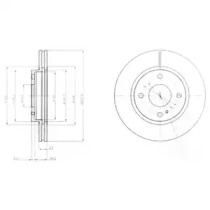 Тормозной диск DELPHI BG4170