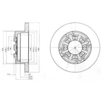 Тормозной диск DELPHI BG4171