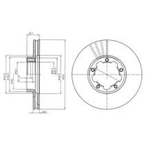 Тормозной диск DELPHI BG4173