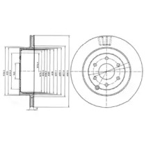 Тормозной диск DELPHI BG4174