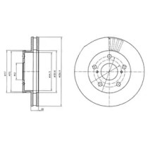 Тормозной диск DELPHI BG4181