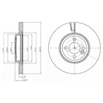 Тормозной диск DELPHI BG4184