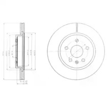 Тормозной диск DELPHI BG4190