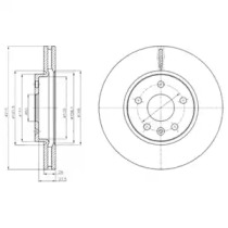 Тормозной диск DELPHI BG4191