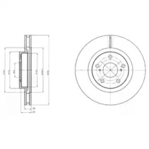 Тормозной диск DELPHI BG4192