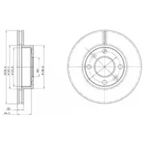 Тормозной диск DELPHI BG4195