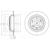 Тормозной диск DELPHI BG4196