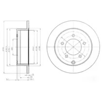 Тормозной диск DELPHI BG4198