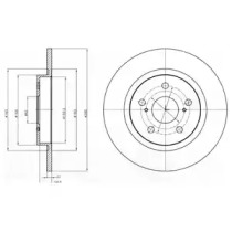 Тормозной диск DELPHI BG4200C