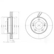 Тормозной диск DELPHI BG4206