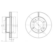 Тормозной диск DELPHI BG4211