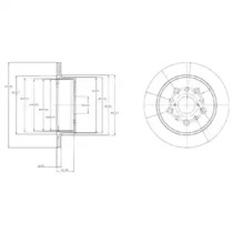 Тормозной диск DELPHI BG4216