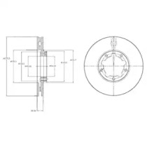 Тормозной диск DELPHI BG4217