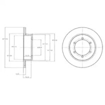 Тормозной диск DELPHI BG4218