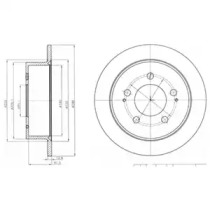 Тормозной диск DELPHI BG4220