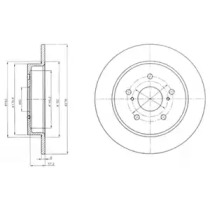 Тормозной диск DELPHI BG4222