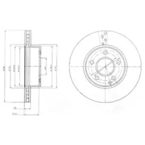 Тормозной диск DELPHI BG4227