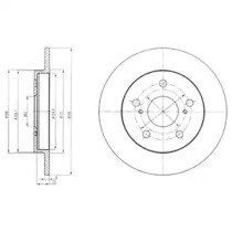 Тормозной диск DELPHI BG4233